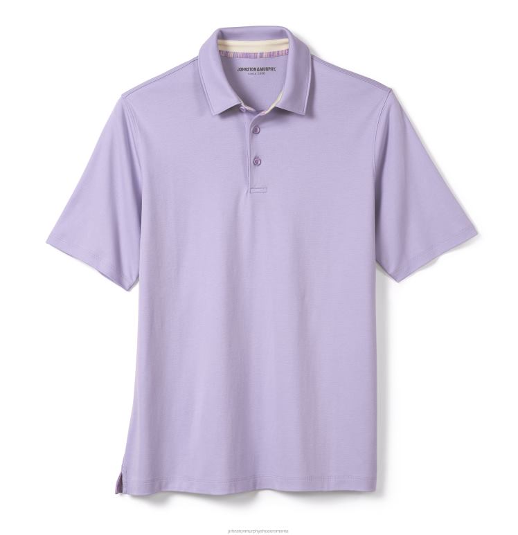Violet 6FF4F540 bărbați Johnston  Murphy polo din bumbac lichid îmbrăcăminte