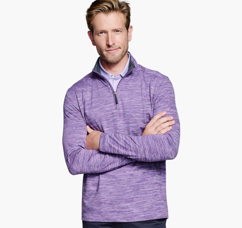 Violet 6FF4F879 unisex Johnston  Murphy xc4 performance quarter-zip îmbrăcăminte