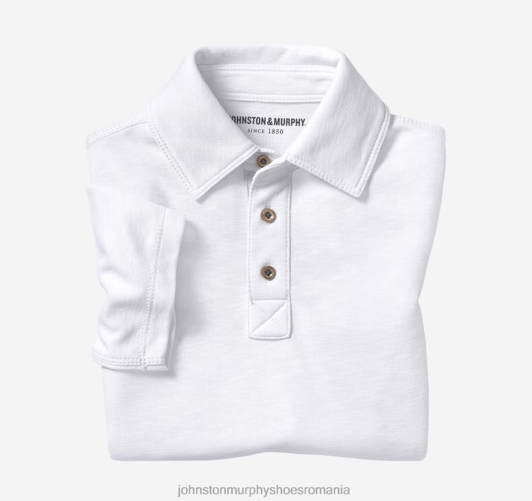alb 6FF4F1444 băiat Johnston  Murphy polo vintage pentru băieți îmbrăcăminte