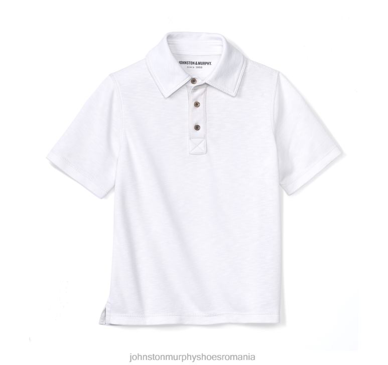 alb 6FF4F1444 băiat Johnston  Murphy polo vintage pentru băieți îmbrăcăminte