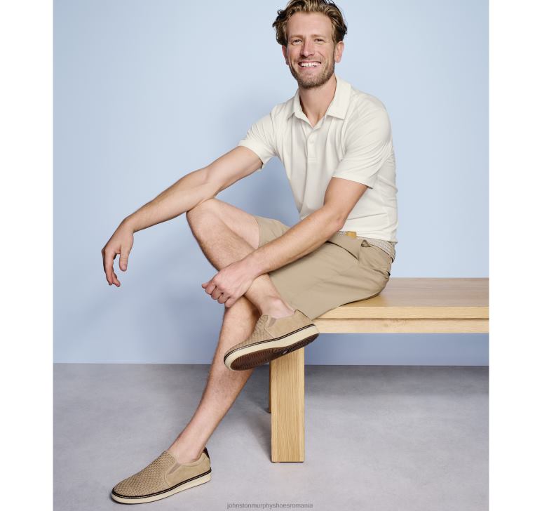 alb 6FF4F664 bărbați Johnston  Murphy Polo de performanță solidă xc4 îmbrăcăminte