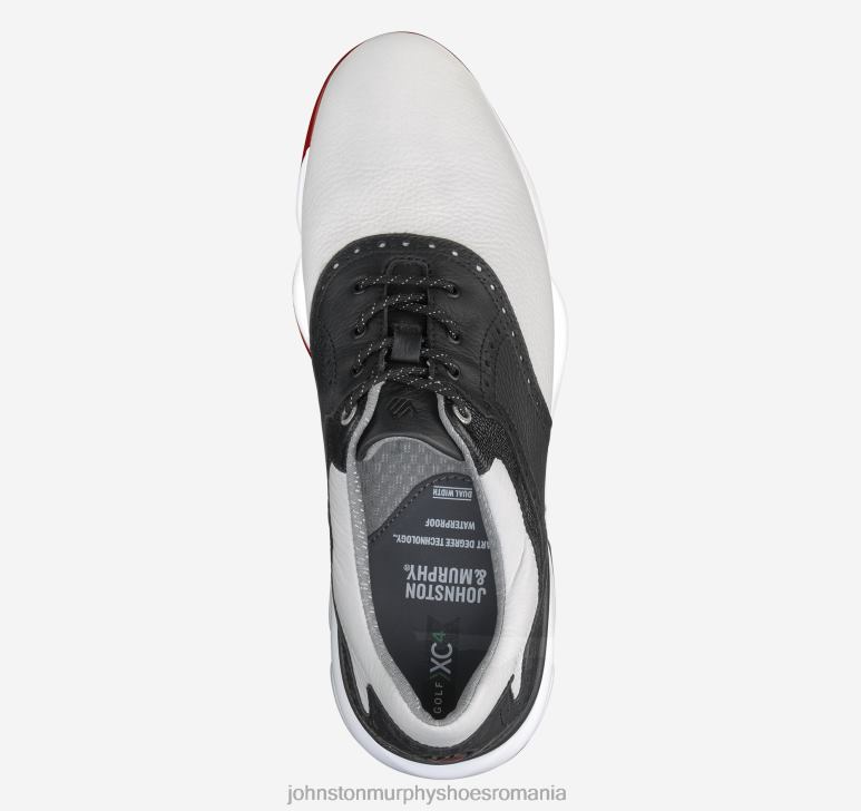 alb/negru rezistent la apa full grain 6FF4F257 bărbați Johnston  Murphy şa xc4 gt1-luxe pantofi