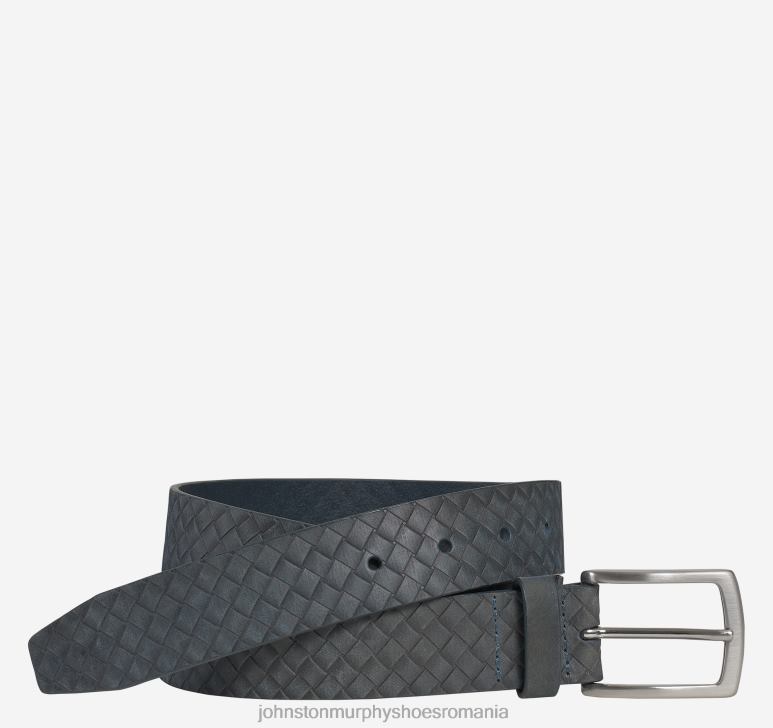 albastru 6FF4F1154 bărbați Johnston  Murphy centura reliefata cu diamante accesorii