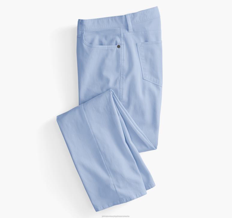 albastru 6FF4F631 bărbați Johnston  Murphy pantaloni cu cinci buzunare îmbrăcăminte