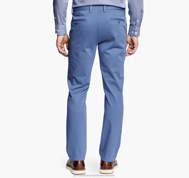 albastru 6FF4F645 bărbați Johnston  Murphy pantaloni chino spalati îmbrăcăminte