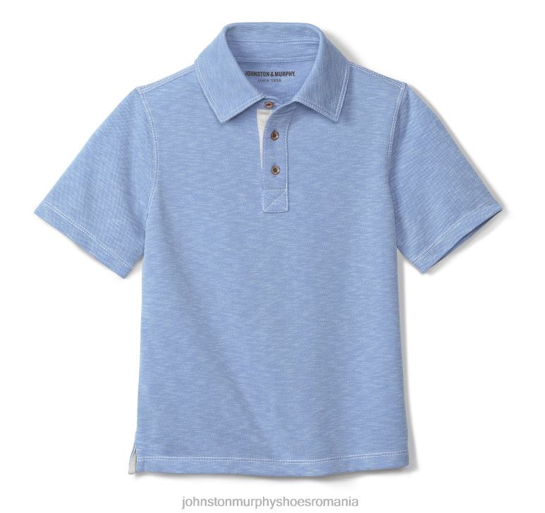 albastru deschis 6FF4F1445 băiat Johnston  Murphy polo vintage pentru băieți îmbrăcăminte