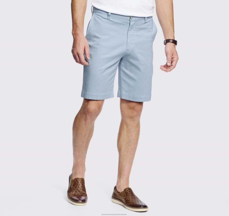 albastru deschis 6FF4F551 bărbați Johnston  Murphy pantaloni scurți chino spălați îmbrăcăminte