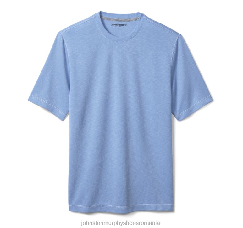 albastru deschis 6FF4F646 bărbați Johnston  Murphy tricou vintage cu decolteu slub îmbrăcăminte