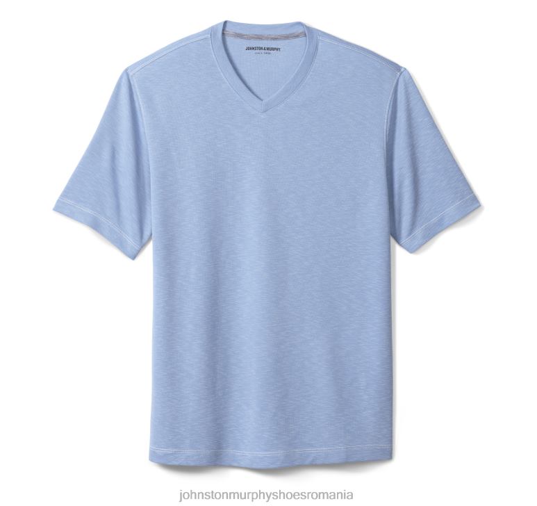 albastru deschis 6FF4F652 bărbați Johnston  Murphy tricou vintage cu decolteu în V îmbrăcăminte