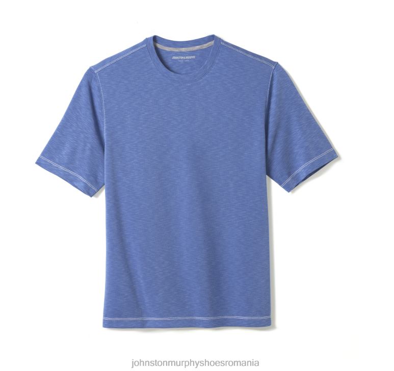 albastru regal 6FF4F575 bărbați Johnston  Murphy tricou vintage cu decolteu slub îmbrăcăminte