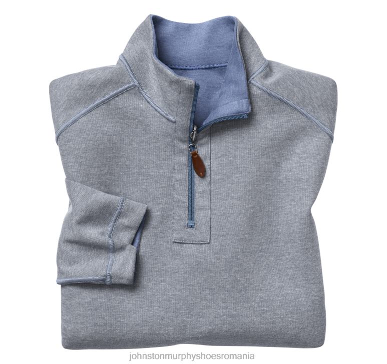 albastru/gri deschis 6FF4F833 bărbați Johnston  Murphy fermoar solid reversibil îmbrăcăminte