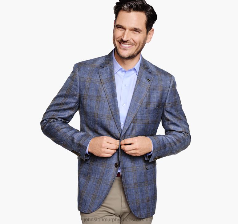 albastru/maro 6FF4F663 bărbați Johnston  Murphy blazer geam îmbrăcăminte