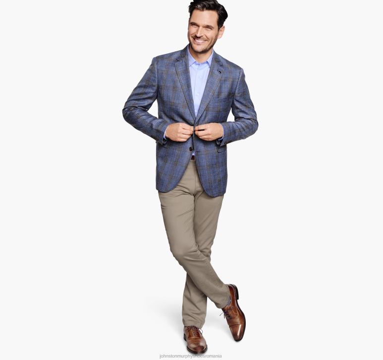 albastru/maro 6FF4F663 bărbați Johnston  Murphy blazer geam îmbrăcăminte