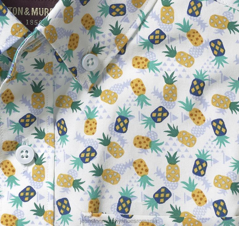 ananas 6FF4F1399 băiat Johnston  Murphy cămașă cu mânecă scurtă pentru băieți îmbrăcăminte