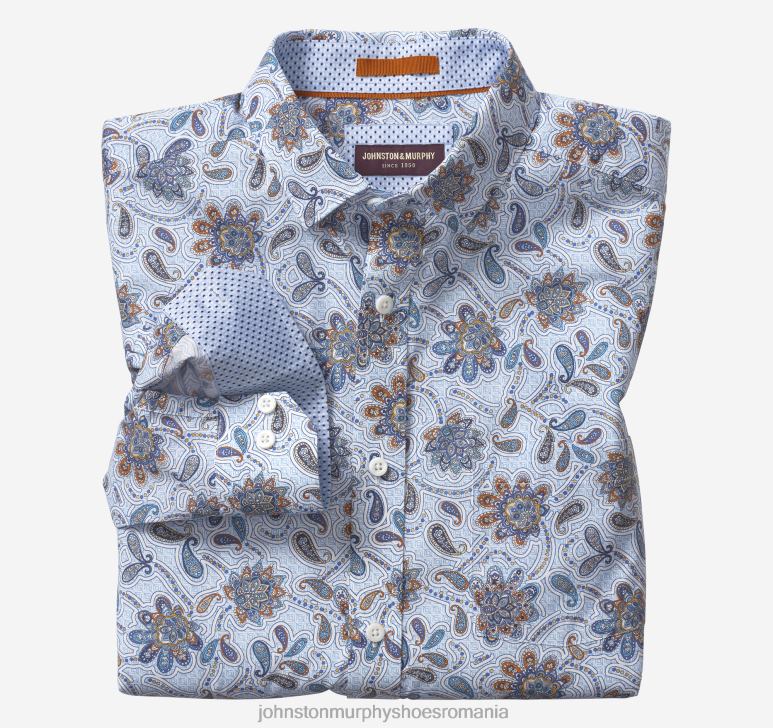 sky floral paisley