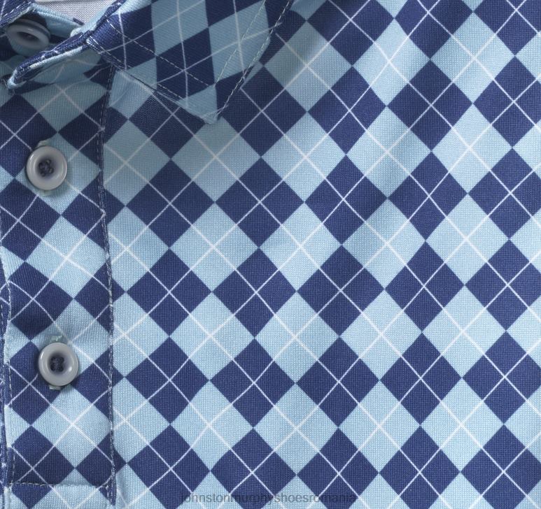 bleumarin/albastru argyle 6FF4F699 bărbați Johnston  Murphy polo de performanță cu imprimare xc4 îmbrăcăminte