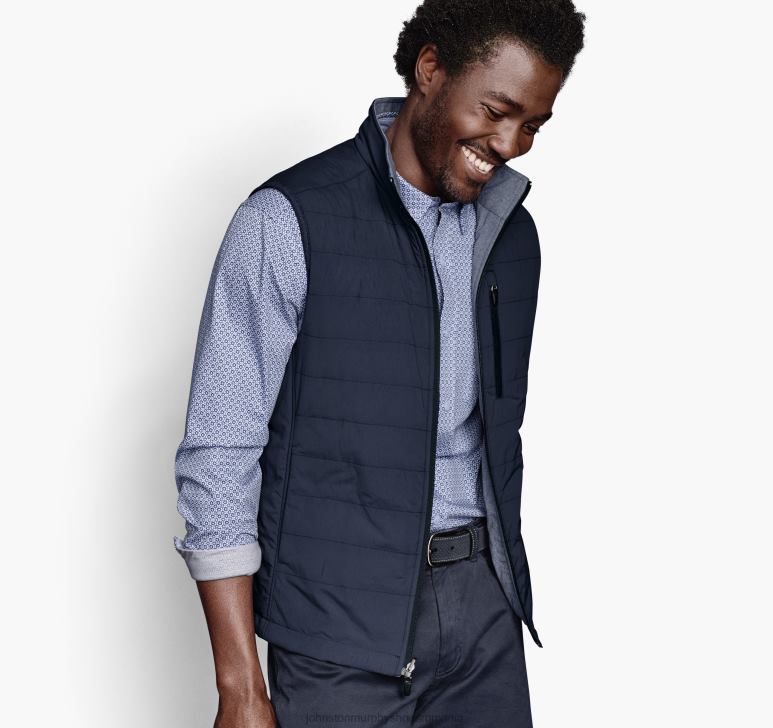 bleumarin/albastru erica 6FF4F851 bărbați Johnston  Murphy vesta reversibila xc4 îmbrăcăminte