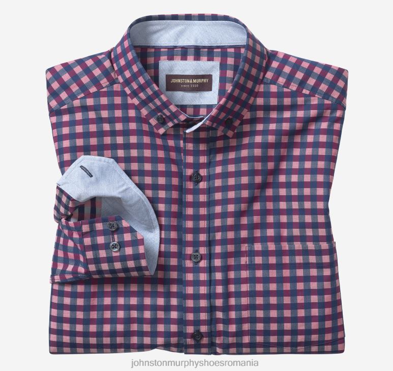 roșu/bleumarin vichy twill închis