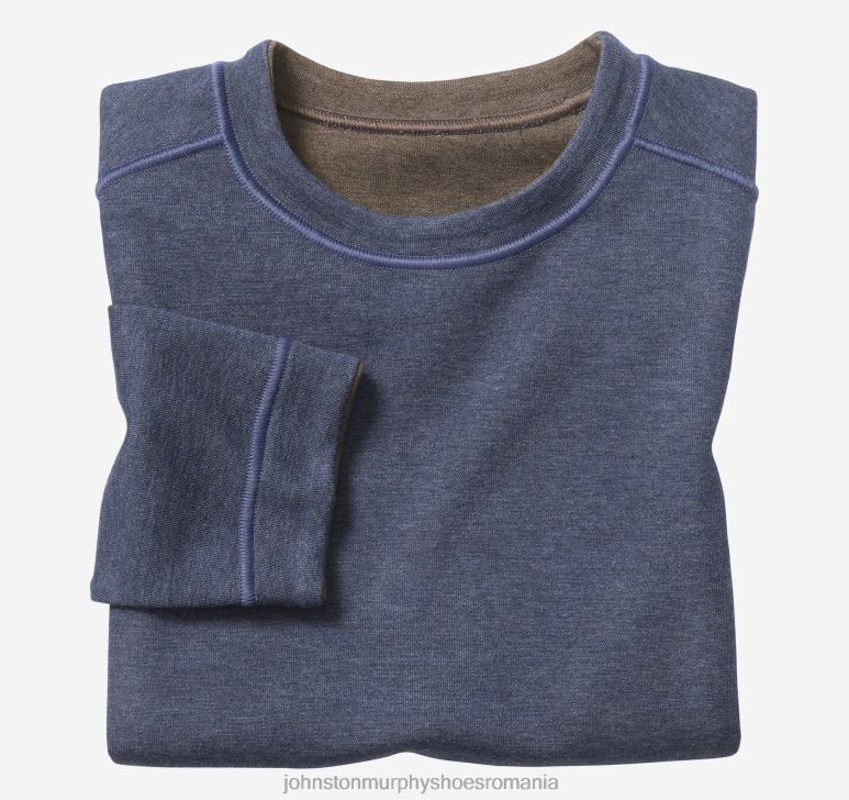 bleumarin/maro 6FF4F1378 băiat Johnston  Murphy crewneck solid reversibil pentru baieti îmbrăcăminte