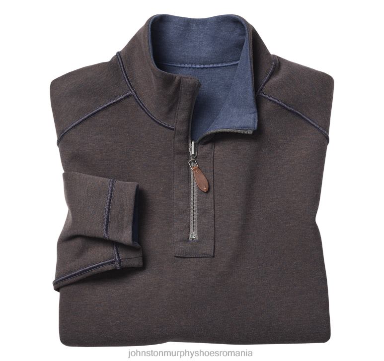 bleumarin/maro 6FF4F703 bărbați Johnston  Murphy fermoar solid reversibil îmbrăcăminte