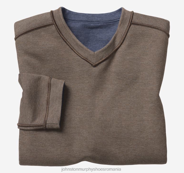 bleumarin/maro 6FF4F797 bărbați Johnston  Murphy decolteu în V cu mâneci lungi reversibile îmbrăcăminte