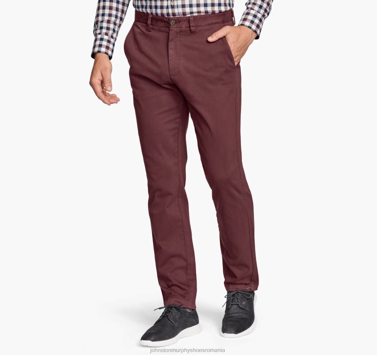 boabe 6FF4F538 bărbați Johnston  Murphy pantaloni chino spalati îmbrăcăminte