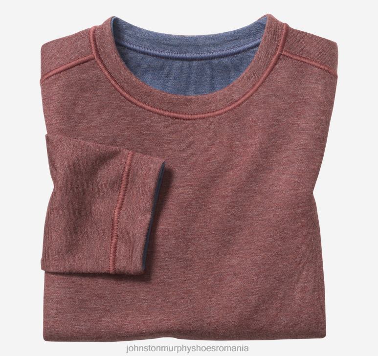 boabe/albastru 6FF4F1383 băiat Johnston  Murphy crewneck solid reversibil pentru baieti îmbrăcăminte