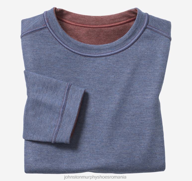 boabe/albastru 6FF4F1383 băiat Johnston  Murphy crewneck solid reversibil pentru baieti îmbrăcăminte