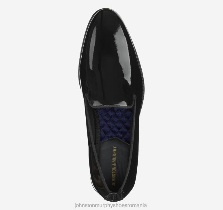 brevet negru 6FF4F238 bărbați Johnston  Murphy gavney slip-on pantofi