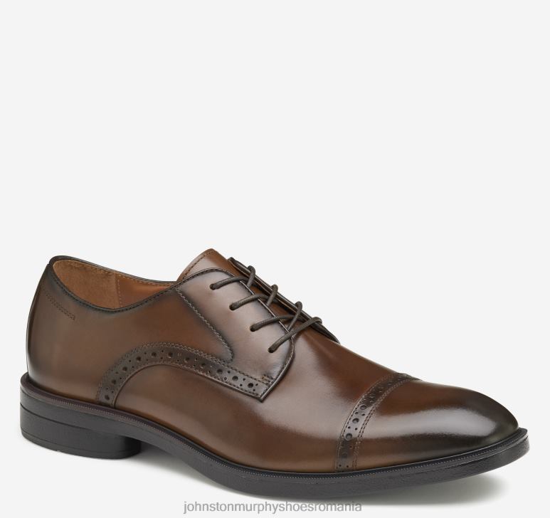 bronz neted cu bob plin 6FF4F218 bărbați Johnston  Murphy ronan cap toe pantofi