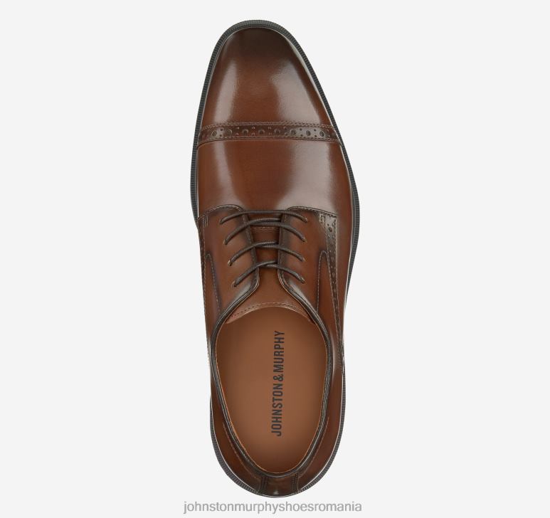 bronz neted cu bob plin 6FF4F218 bărbați Johnston  Murphy ronan cap toe pantofi
