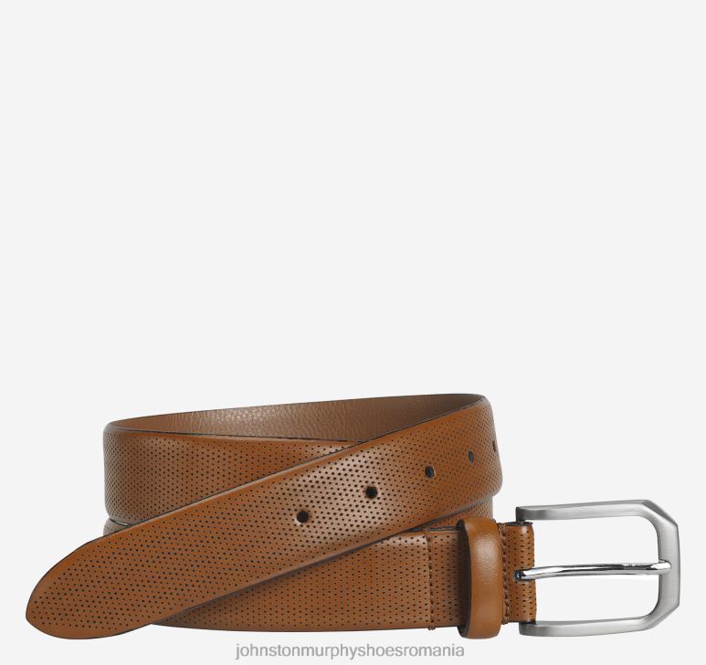 bronzat 6FF4F1031 bărbați Johnston  Murphy centura micro perf accesorii