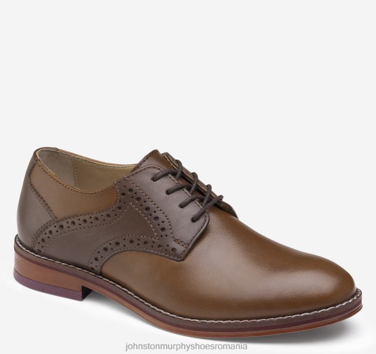 cafeniu/mahon full grain 6FF4F1351 băiat Johnston  Murphy șa Conard pentru copil mic pantofi
