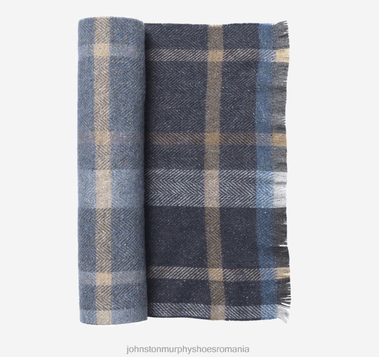 carouri albastru/gri 6FF4F967 bărbați Johnston  Murphy eșarfă donegal accesorii