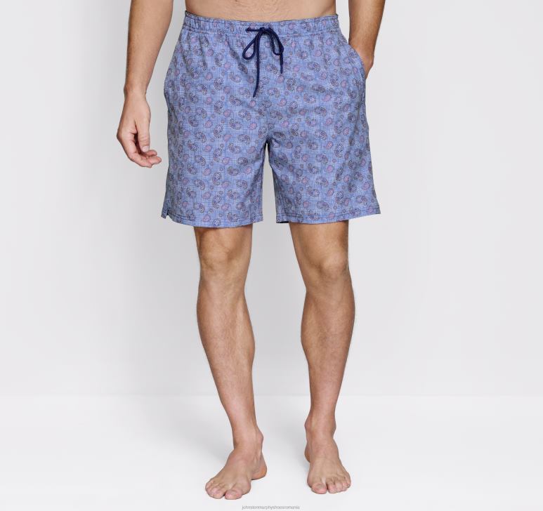 craniu navy multi paisley 6FF4F680 bărbați Johnston  Murphy pantaloni scurți de baie îmbrăcăminte