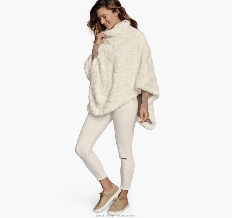 cremă 6FF4F1301 femei Johnston  Murphy poncho reversibil din blană artificială îmbrăcăminte
