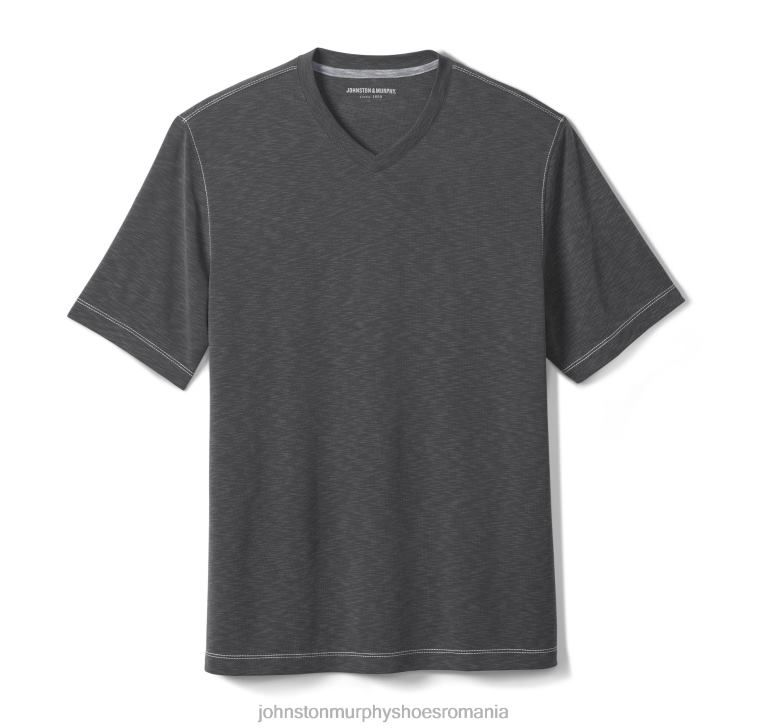 cărbune 6FF4F651 bărbați Johnston  Murphy tricou vintage cu decolteu în V îmbrăcăminte
