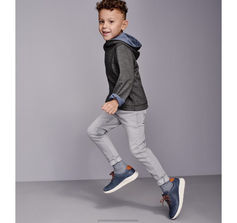 cărbune/albastru 6FF4F1374 băiat Johnston  Murphy hanorac solid reversibil pentru băieți îmbrăcăminte