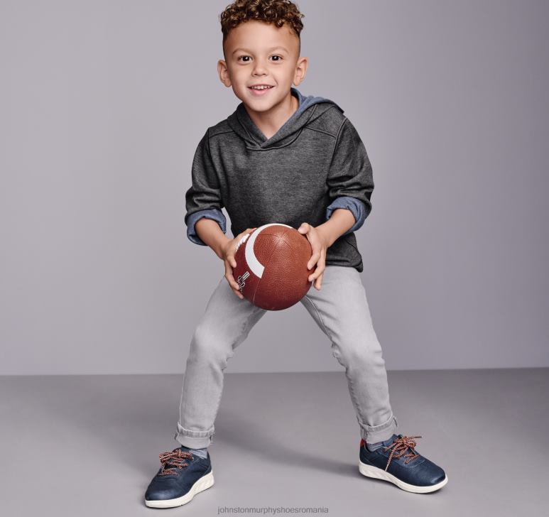 cărbune/albastru 6FF4F1374 băiat Johnston  Murphy hanorac solid reversibil pentru băieți îmbrăcăminte