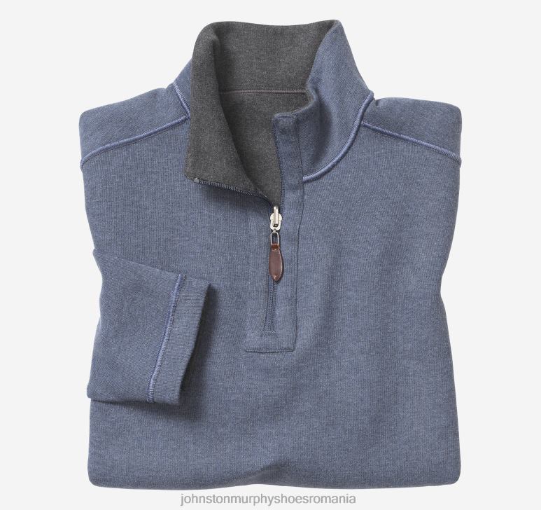 cărbune/albastru 6FF4F623 bărbați Johnston  Murphy fermoar solid reversibil îmbrăcăminte