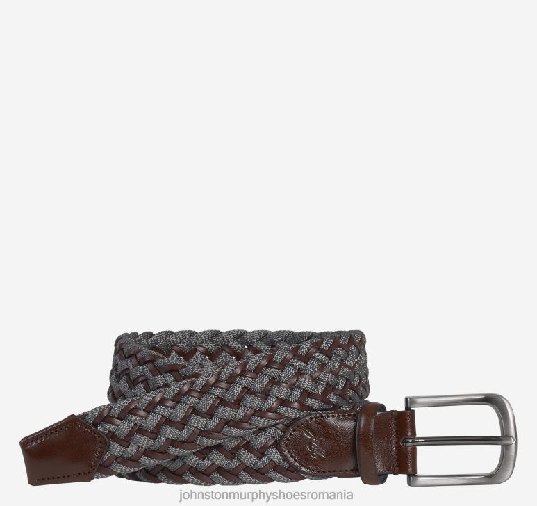 cărbune/maro 6FF4F1089 bărbați Johnston  Murphy centura țesătă Jameson accesorii