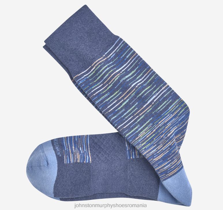 denim 6FF4F1172 bărbați Johnston  Murphy șosete cu dungi vopsite în spațiu accesorii