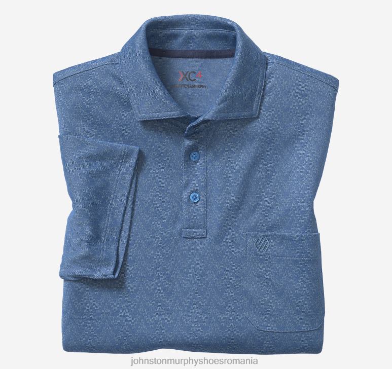 diamant albastru în zig-zag 6FF4F635 bărbați Johnston  Murphy polo xc4 jacquard îmbrăcăminte