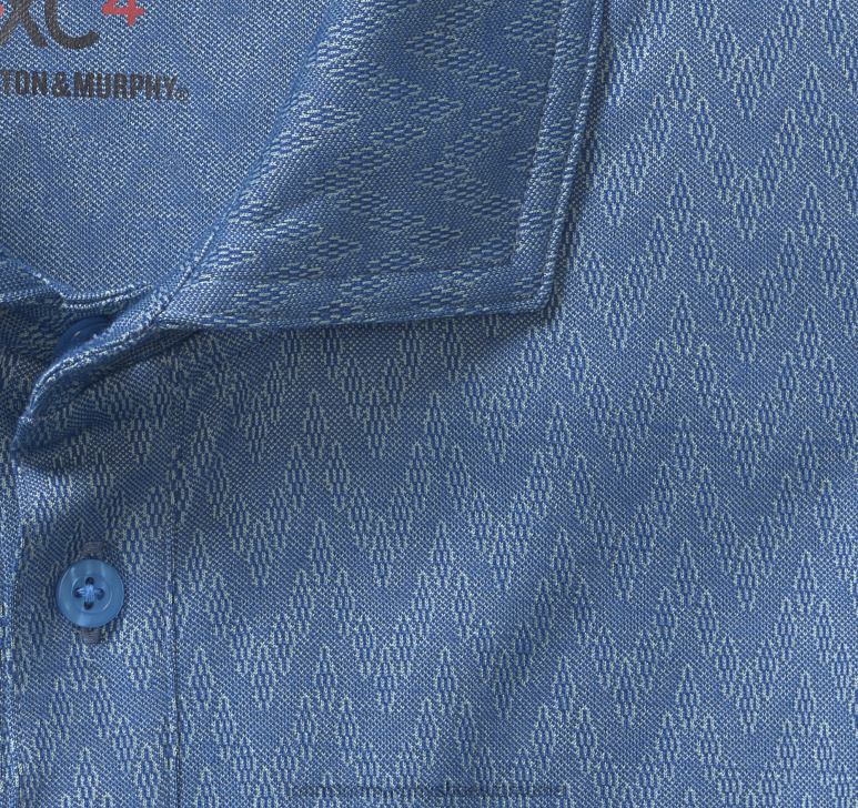 diamant albastru în zig-zag 6FF4F635 bărbați Johnston  Murphy polo xc4 jacquard îmbrăcăminte