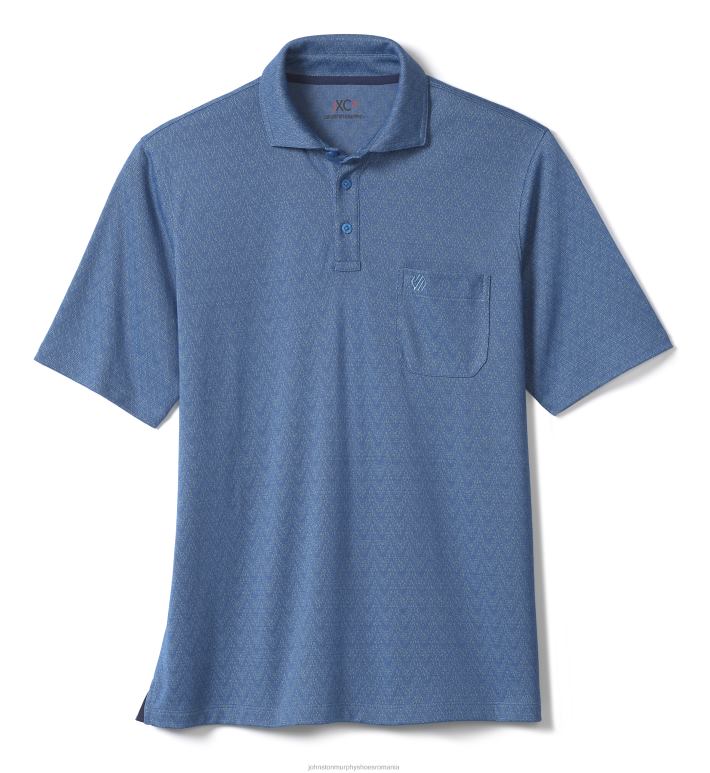 diamant albastru în zig-zag 6FF4F635 bărbați Johnston  Murphy polo xc4 jacquard îmbrăcăminte