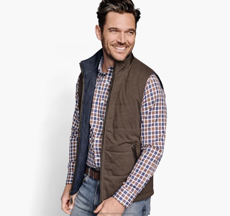 diode maro/marin 6FF4F893 unisex Johnston  Murphy vestă reversibilă îmbrăcăminte