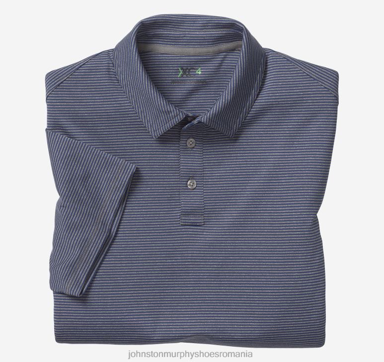 dungă bleumarin/gri 6FF4F412 bărbați Johnston  Murphy polo de performanță xc4 îmbrăcăminte