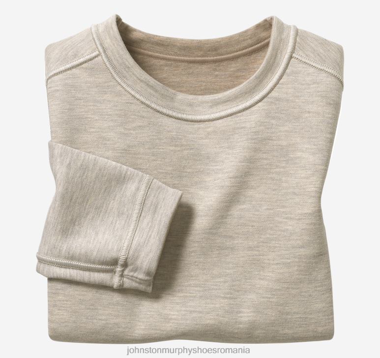 fulgi de ovaz/gri deschis 6FF4F1381 băiat Johnston  Murphy crewneck solid reversibil pentru baieti îmbrăcăminte