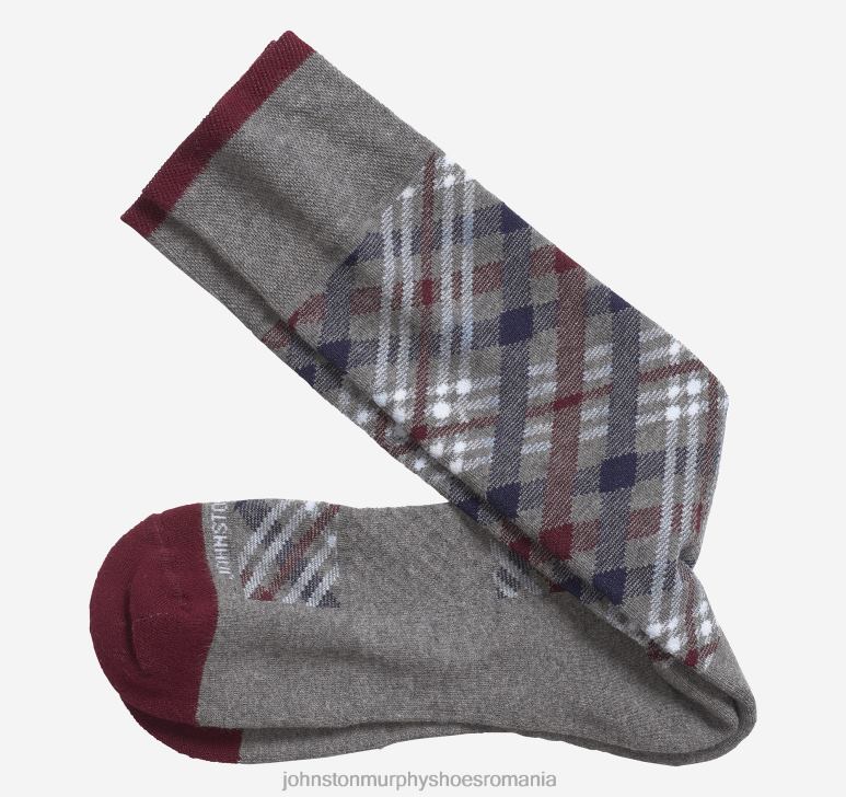 gri 6FF4F1011 bărbați Johnston  Murphy primul în șosete confort argyle accesorii
