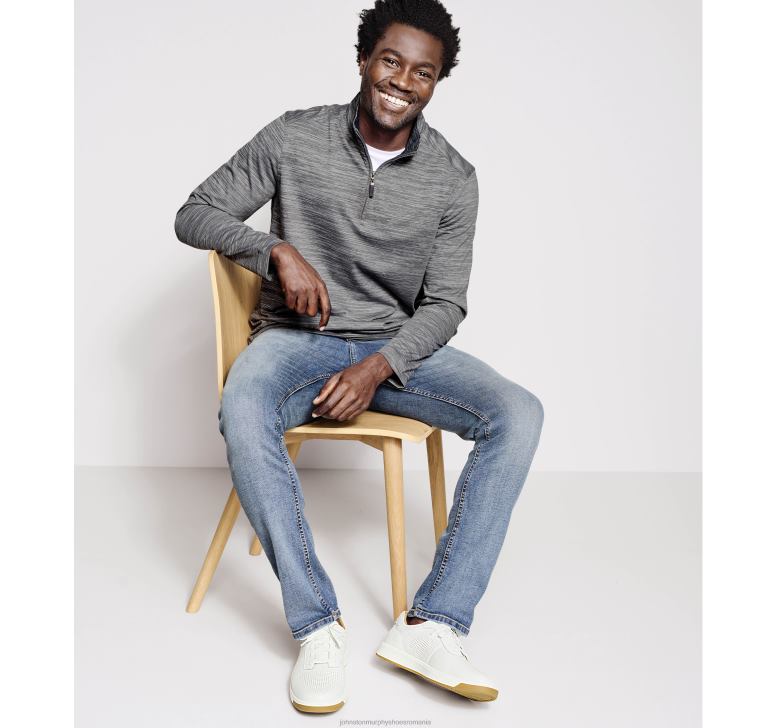 gri 6FF4F881 unisex Johnston  Murphy xc4 performance quarter-zip îmbrăcăminte